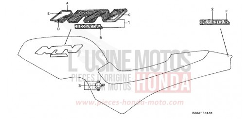 MARQUE/RAYURE NTV650V de 1997